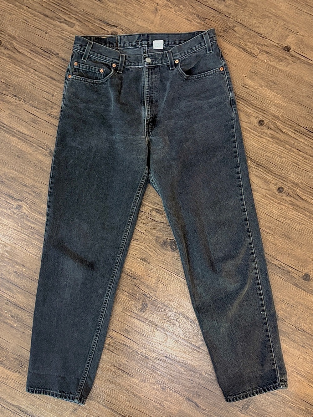 Vintage Levi's 550 Jeans Mens 36x34 Faded Black Relaxed Fit Made in USA